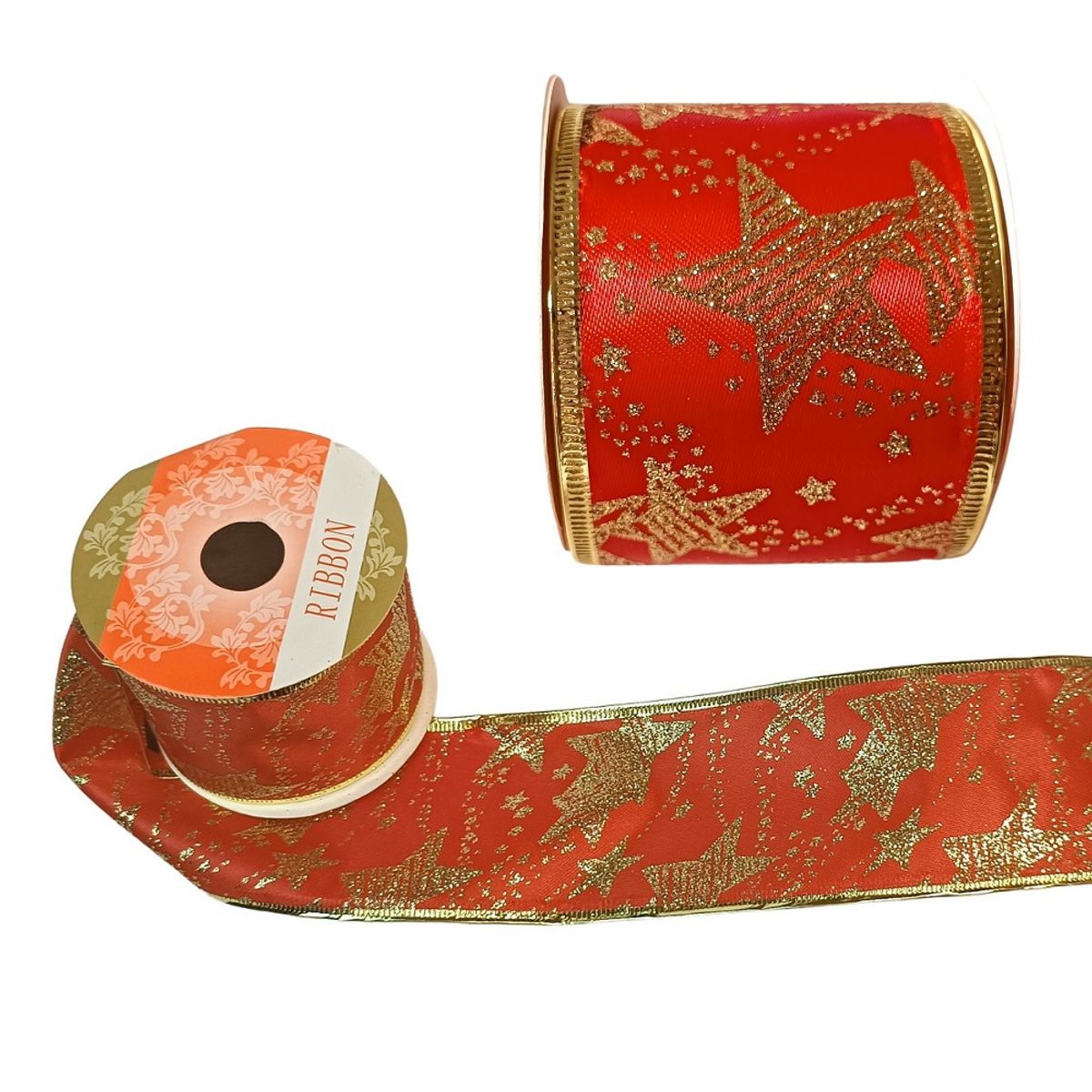 GENERICO - Cinta decorativa navideña cinta para lazos o moños Rlojo