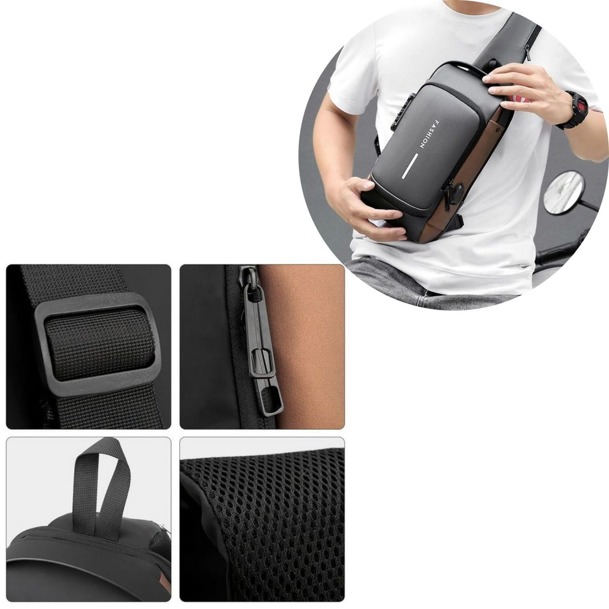 OEM - Mochila Antirobo De Viaje Seguridad y Estilo