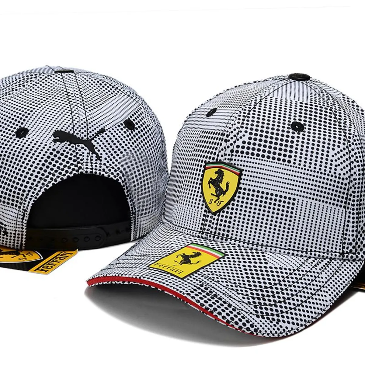 GENERICO - Gorra Ferrari Formula 1 Original Nueva Lecrerc Italia Negro