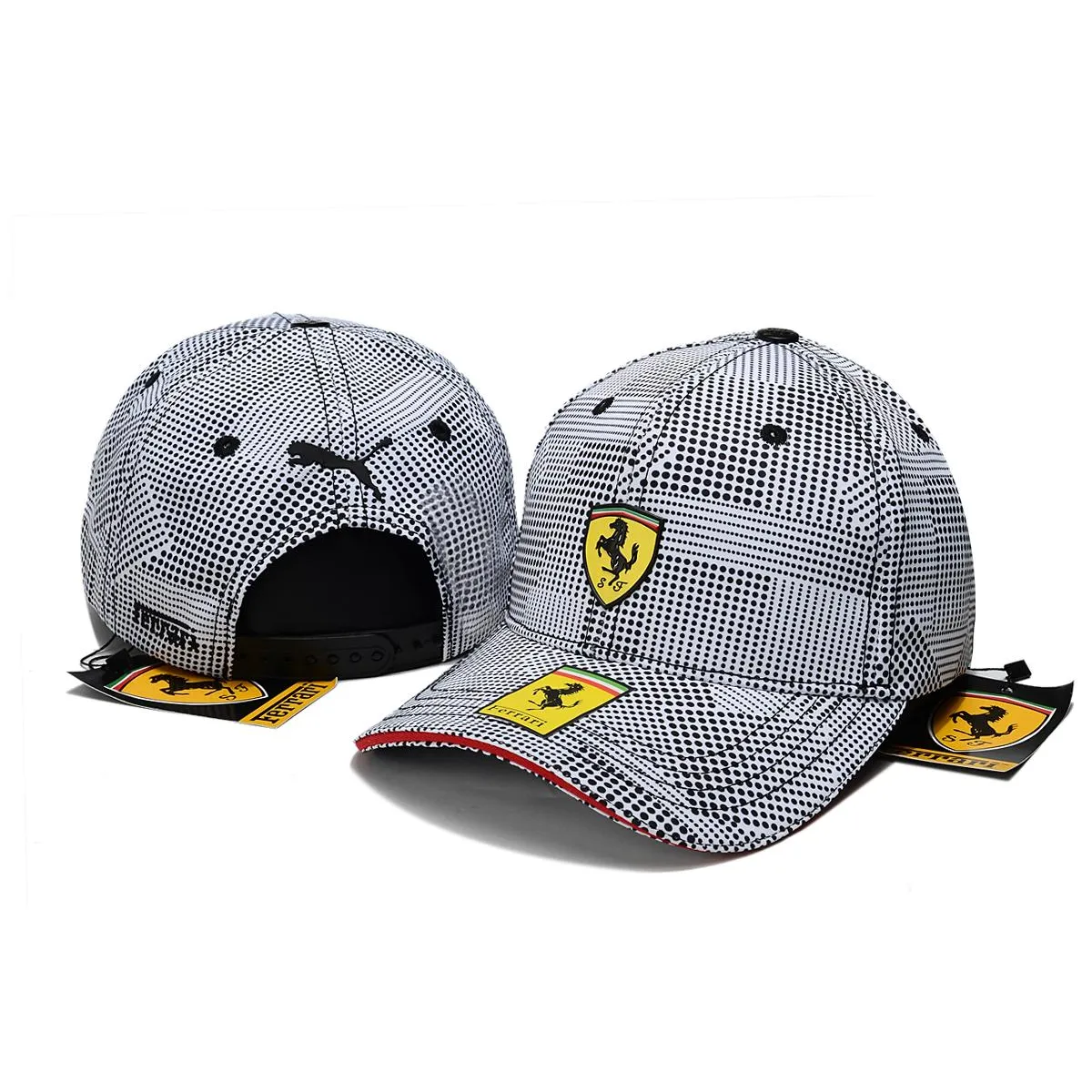 GENERICO - Gorra Ferrari Formula 1 Original Nueva Lecrerc Italia Negro