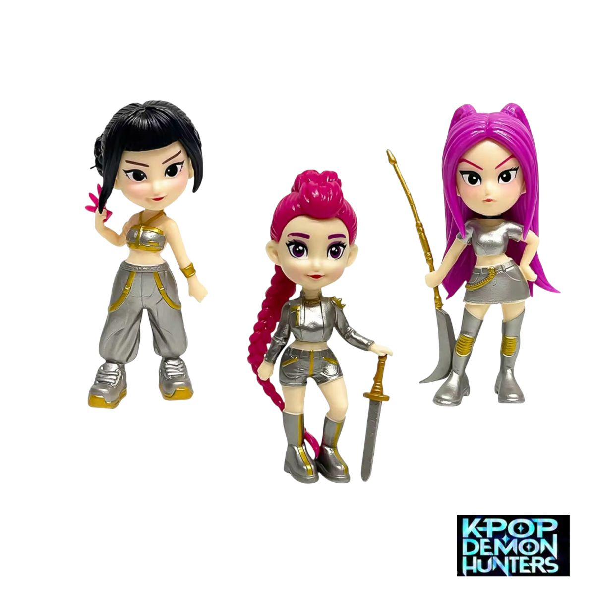 GENERICO - Muñecas Guerreras K pop Huntrix Demon Hunters Set x3