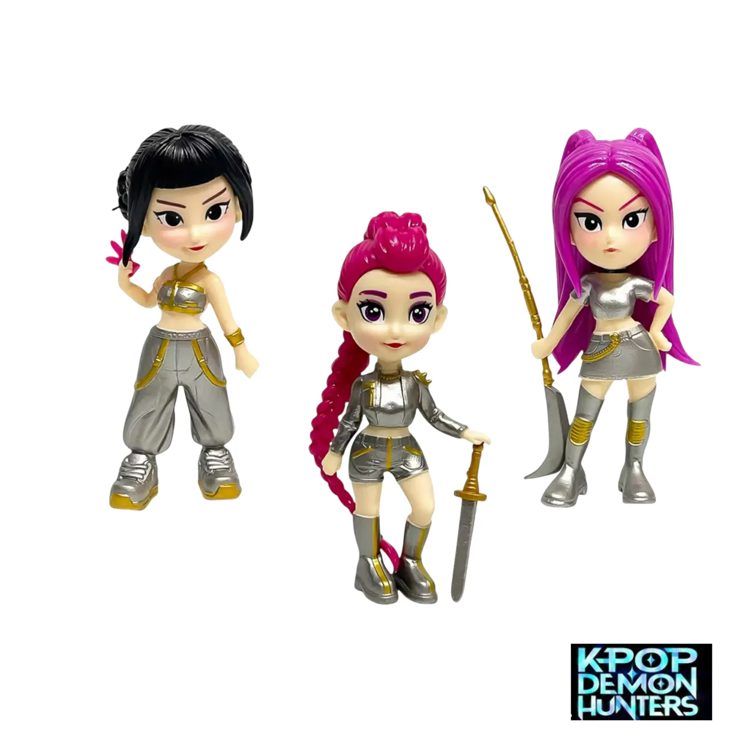 3 Muñecas Articuladas De 30 Cm | Estilo K-pop Y Demon Hunters | Ropa Y Accesorios Intercambiables | Plástico No Tóxico | Regalo Para Fans