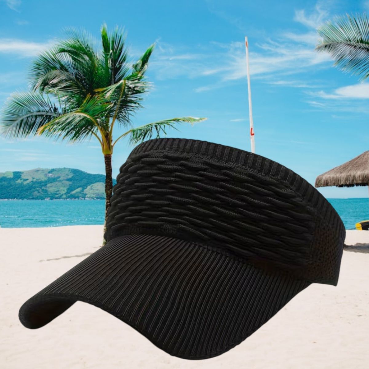 GENERICO - Visera Tipo Gorro ligero y Transpirable Negro