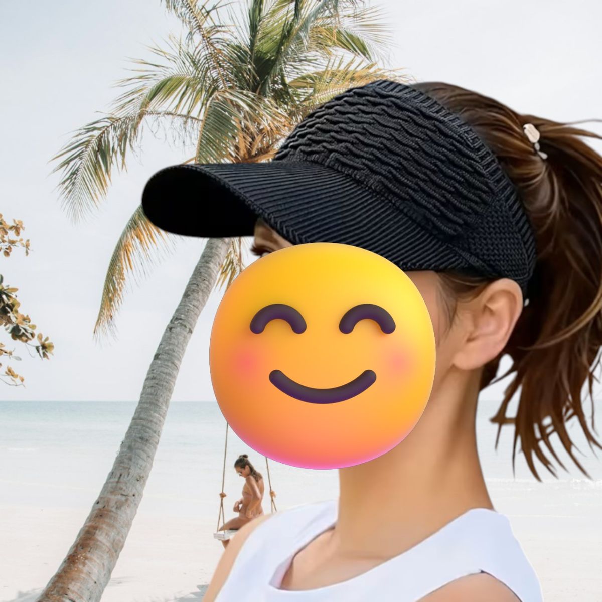 GENERICO - Visera Tipo Gorro ligero y Transpirable Negro