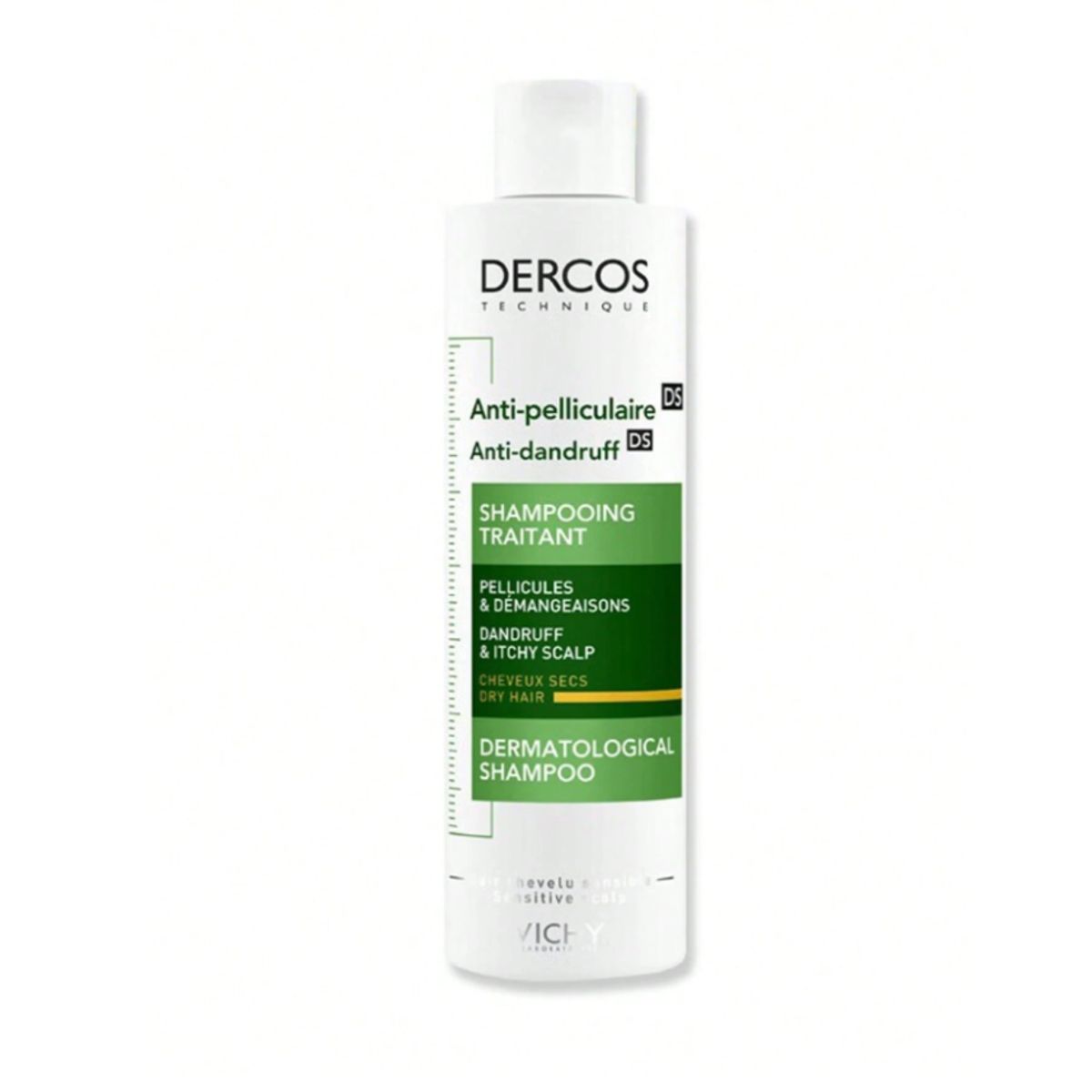 PREMIUM - Dercos Shampoo Capilar Anticaspa 200ML Cabello Seco Original