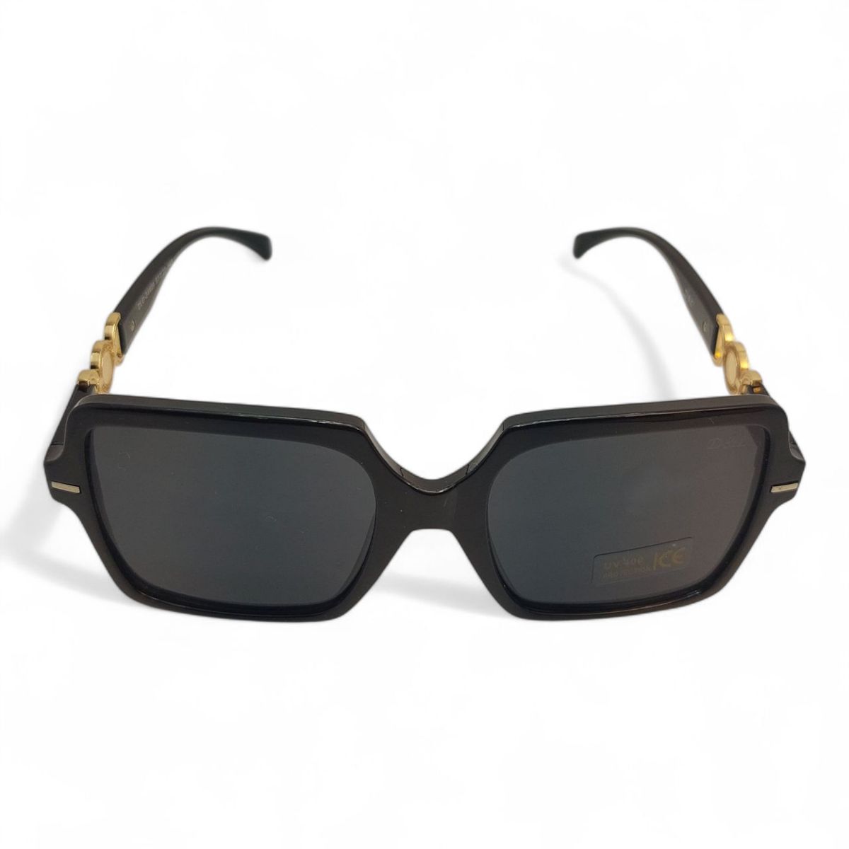 GENERICO - LENTES DE SOL PARA MUJER CON DISEÑO DORADO UV 400+FUNDA