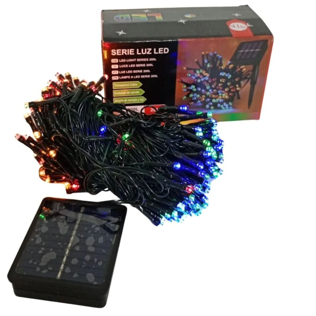 OEM - luz con Panel Solar Navideño y  de Año Nuevo de 10 Metros TENDENCIA