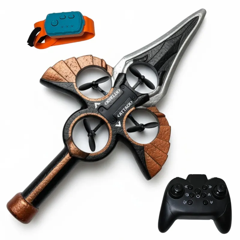 AVION DRON ESPADA VOLADORA A DOBLE CONTROL REMOTO