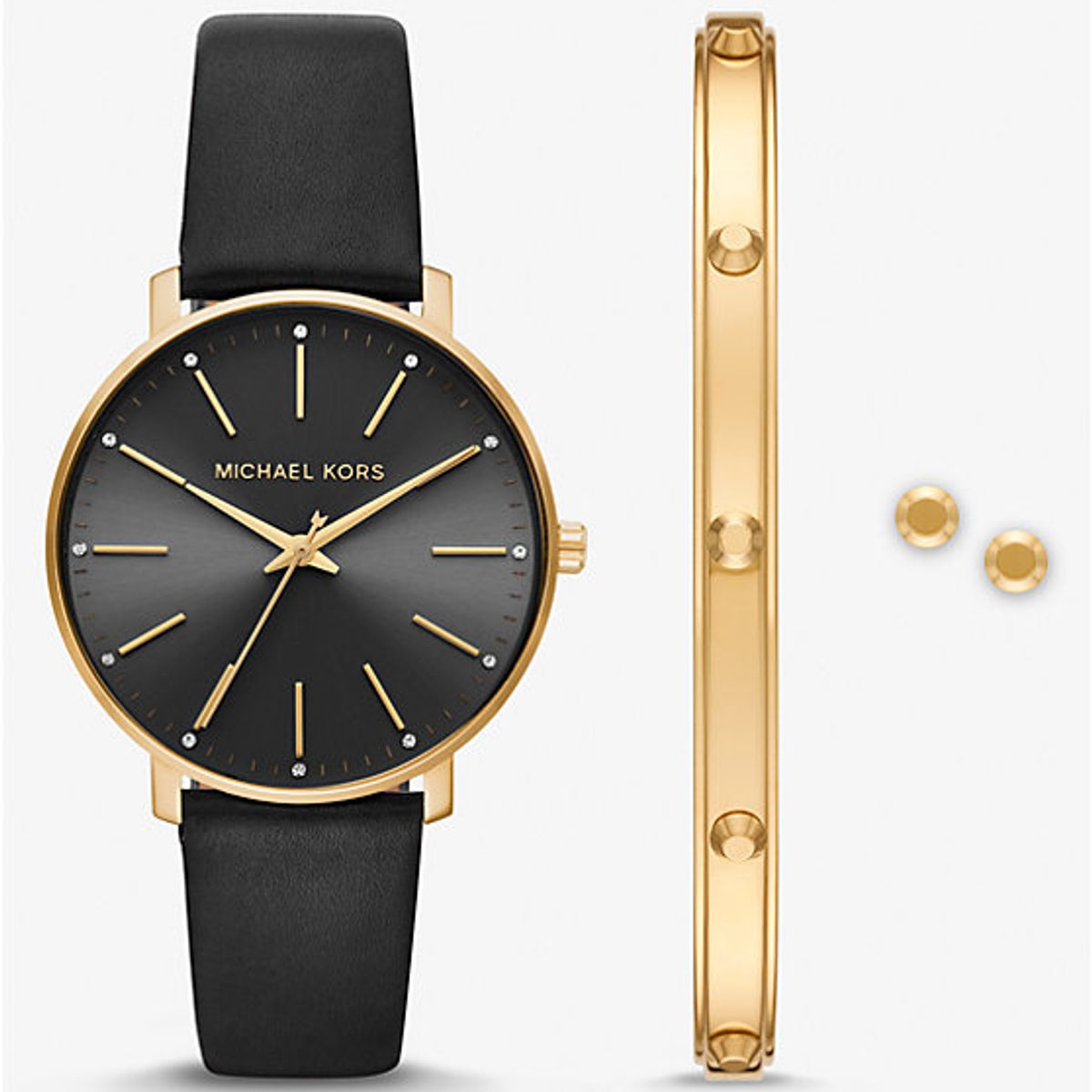 MIKO - Reloj Michael Kors MK1077SET Pyper Gold + Pulsera y aretes