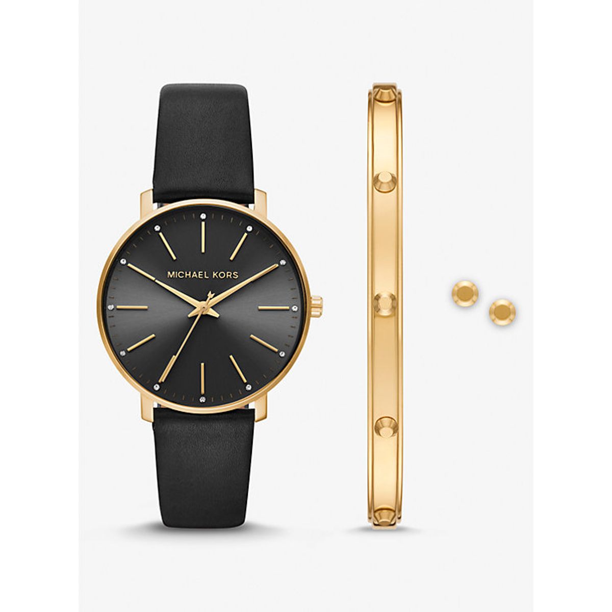 MIKO - Reloj Michael Kors MK1077SET Pyper Gold + Pulsera y aretes