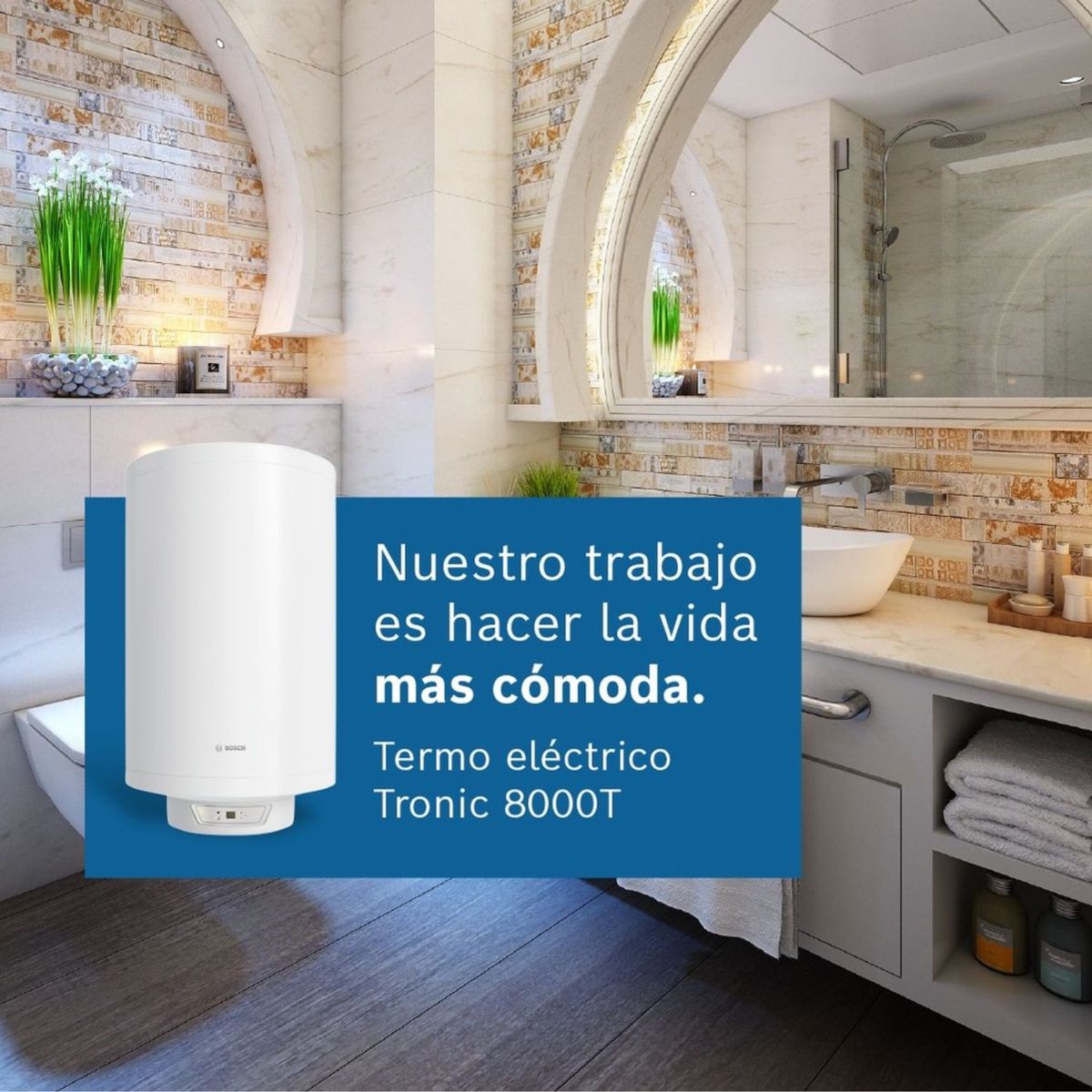 BOSCH - Bosch Terma Eléctrica Tronic 8000 T 50 Litros