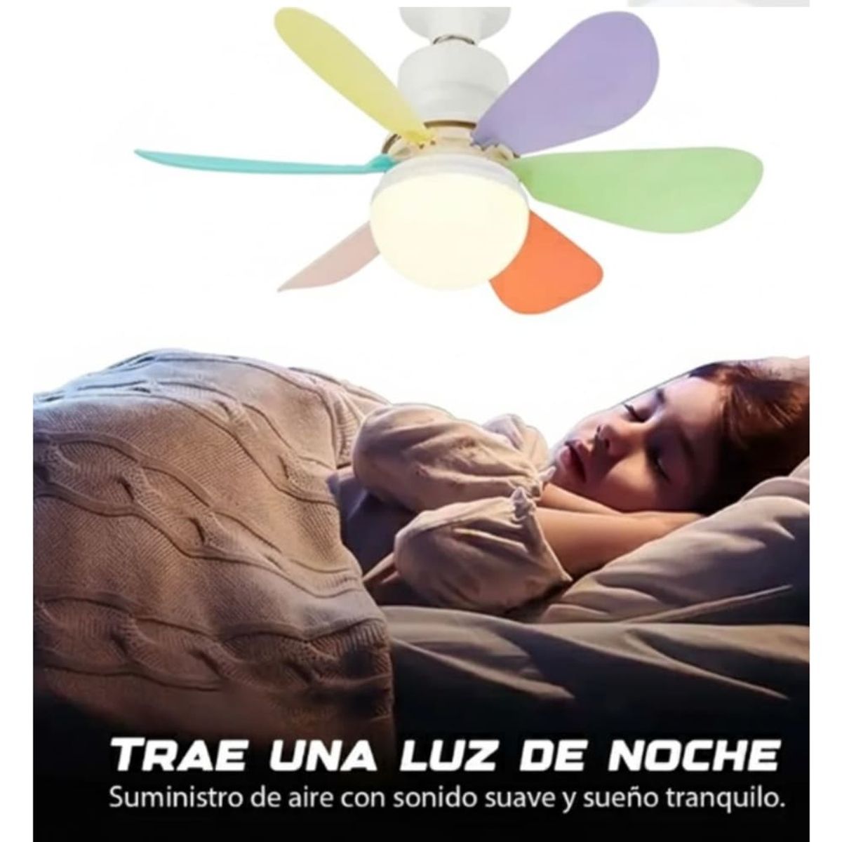 GENERICO - Foco Ventilador Techo 2 En 1 Ahorrador Con Control Moderno