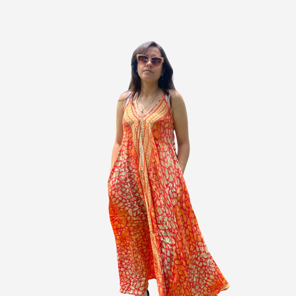 KAST PE - Maxi Vestido Coralia con diseño exclusivo - Talla Única