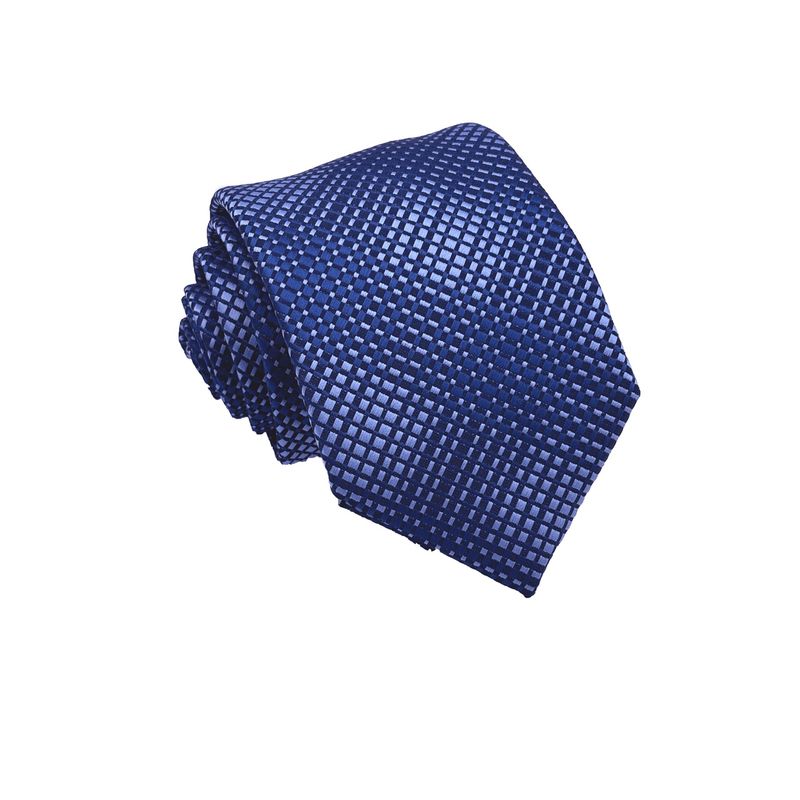 CHRISTIAN ARMAND - CORBATA STEEL & SKY BLUE MICROCUADROS CHRISTIAN ARMAND