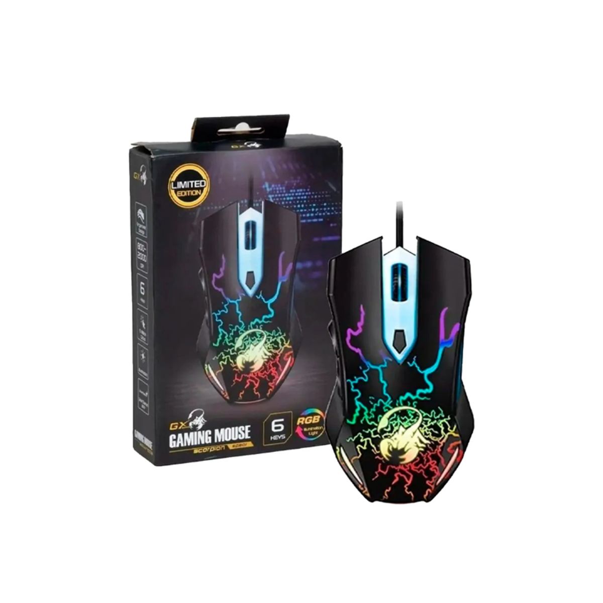 GENERICO - Mouse Genius Scorpion Spear Gaming Black