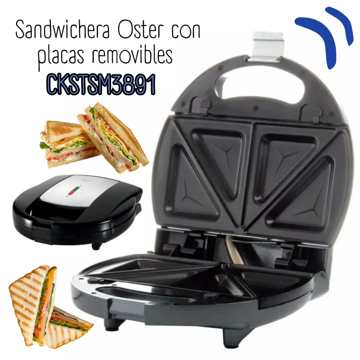 OSTER - Sandwichera Oster con placas removibles CKSTSM 3891 053