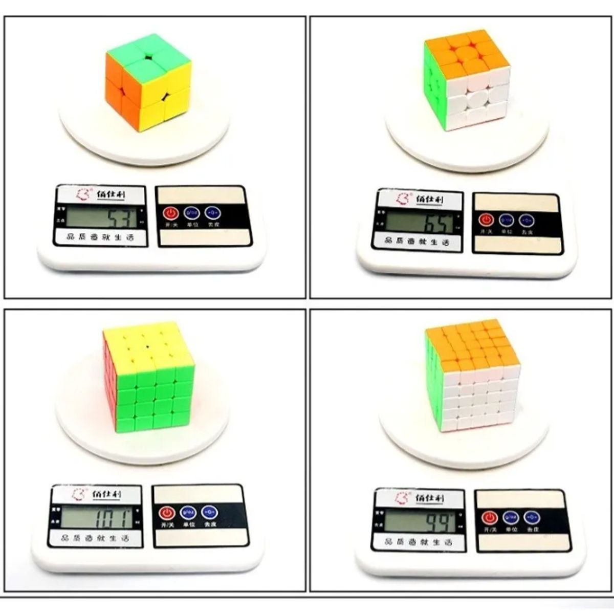 GENERICO - Set De 4 Cubos Mágicos