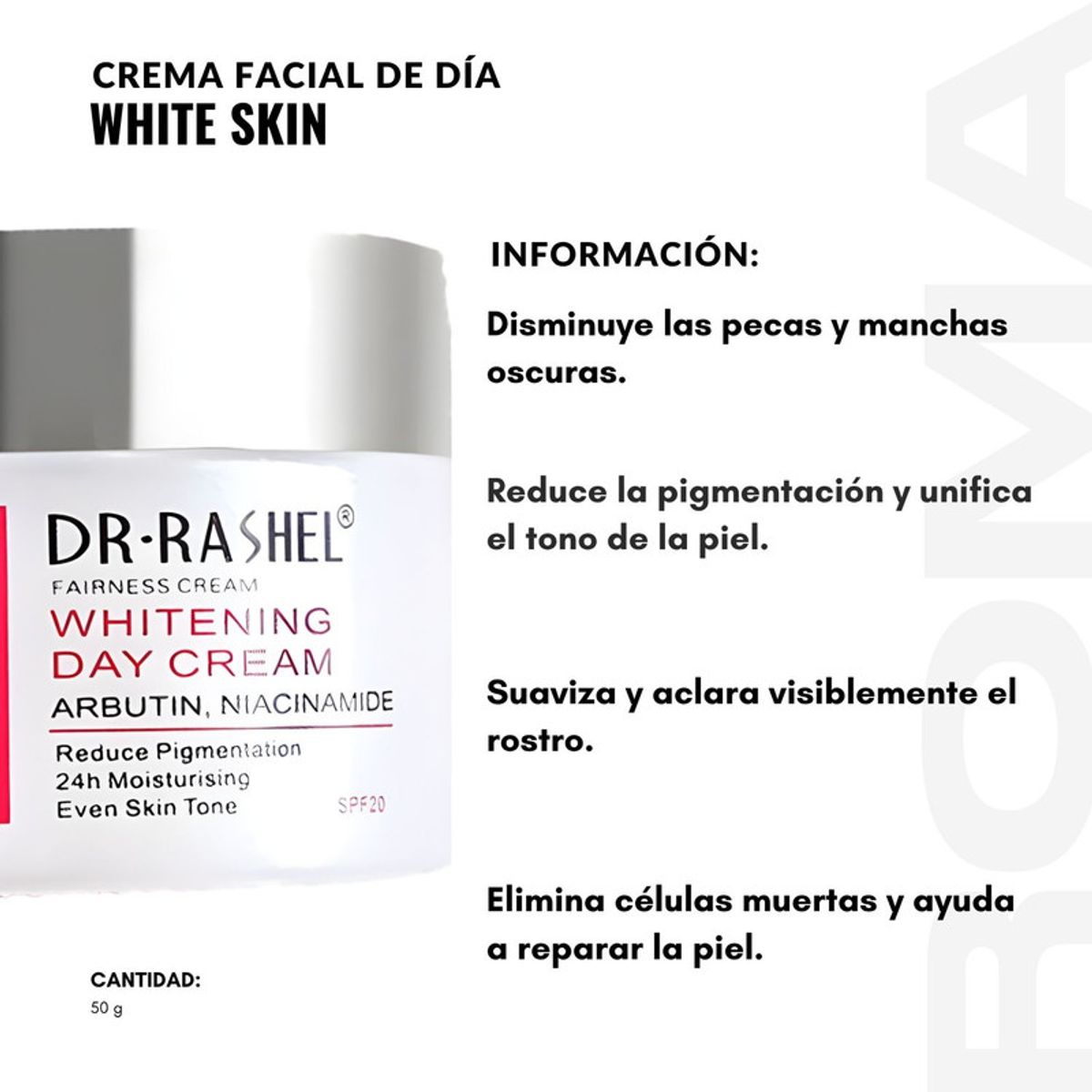 GENERICO - CREMA FACIAL DE DÍA WHITE SKIN 50G DR RASHEL
