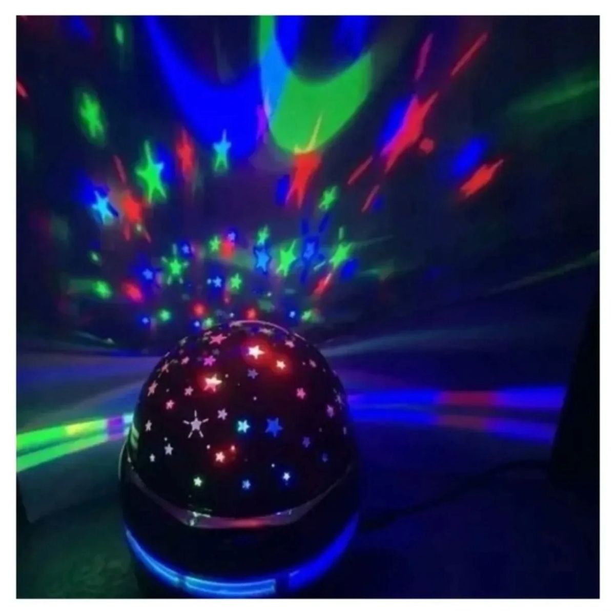 GENERICO - Mini Lámpara LED Rotativa 360° de Colores para fiesta
