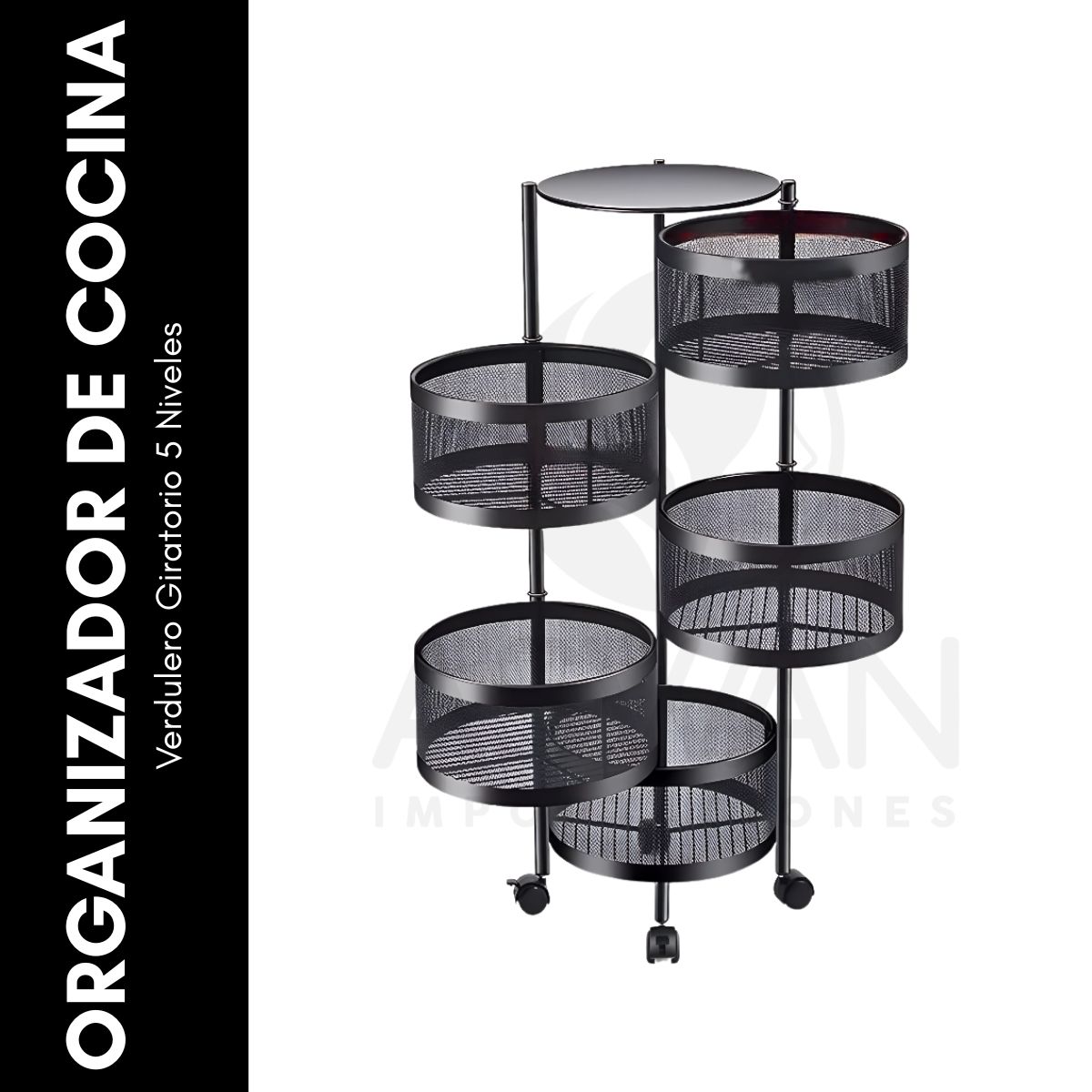 GENERICO - Verdulero Giratorio 5 Niveles