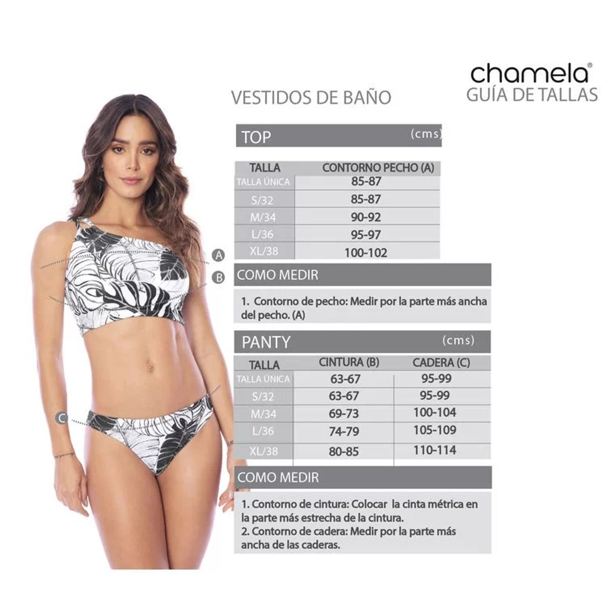 CHAMELA - Top de bikini mujer 40225