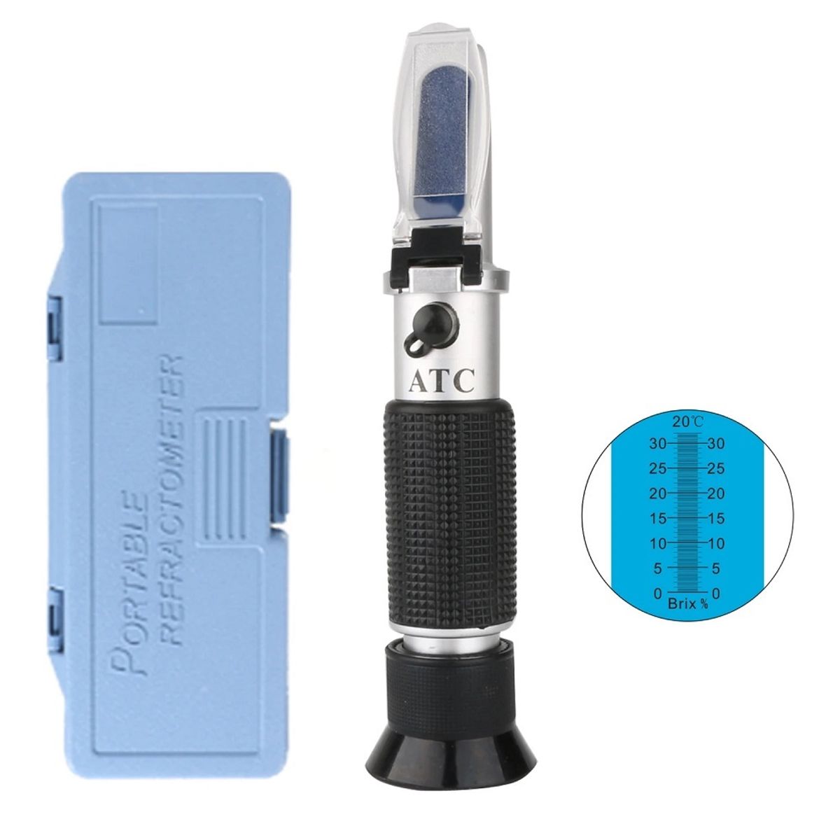 GENERICO - Refractometro Manual 0 a 32% Brix con ATC Alimentos y Bebidas