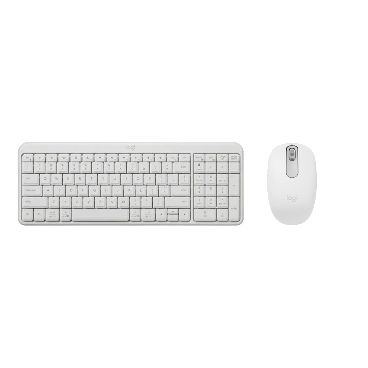 LOGITECH - KIT TECLADO Y MOUSE LOGITECH K250 MOUSE M196 BT BLANCO