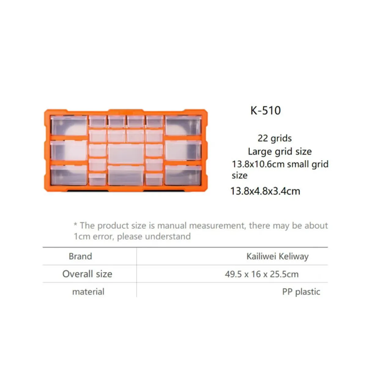 GENERICO - Caja organizadora de 22 compartimientos Edik510