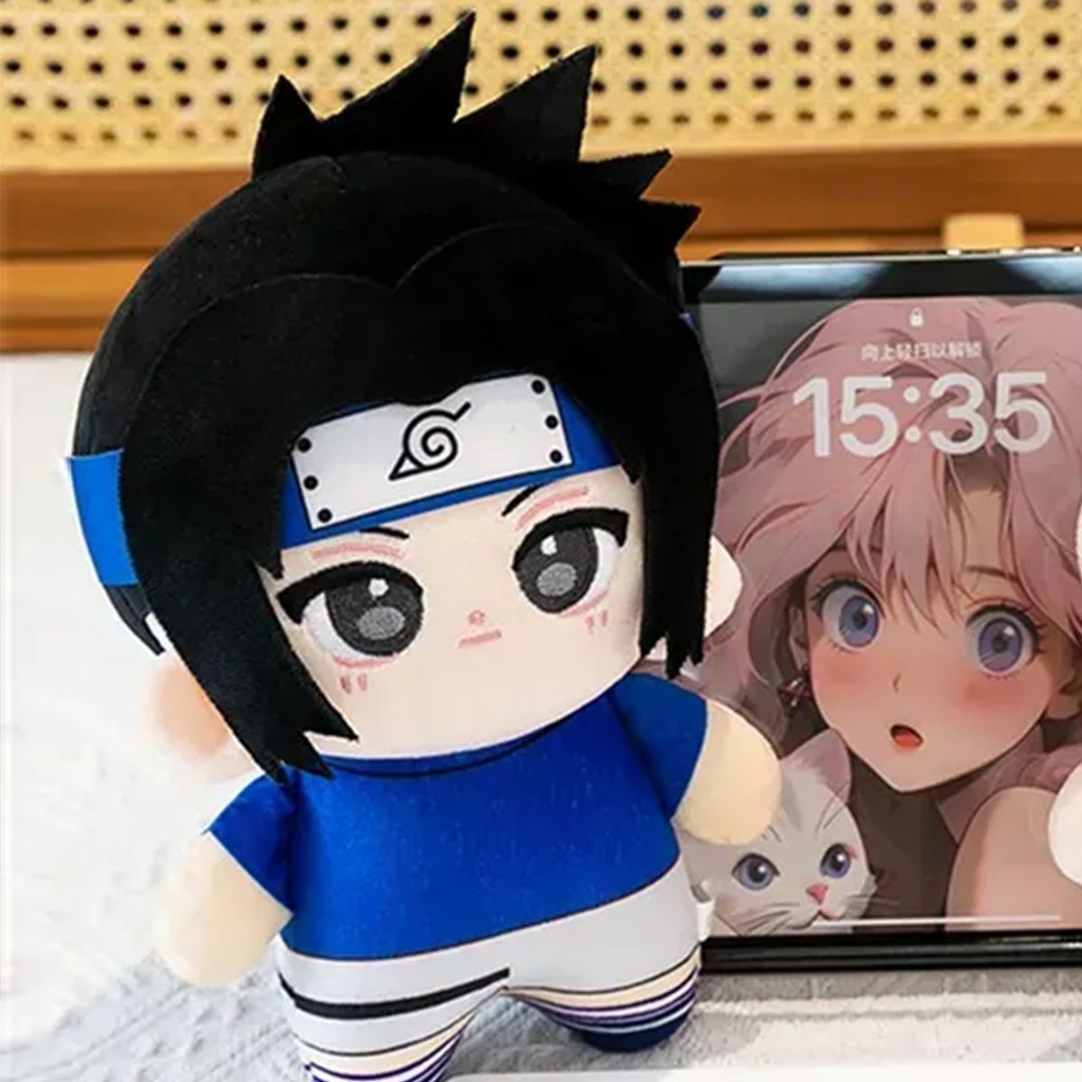 GENERICO - Peluche Sasuke Uchiha Kawaii 25 cm