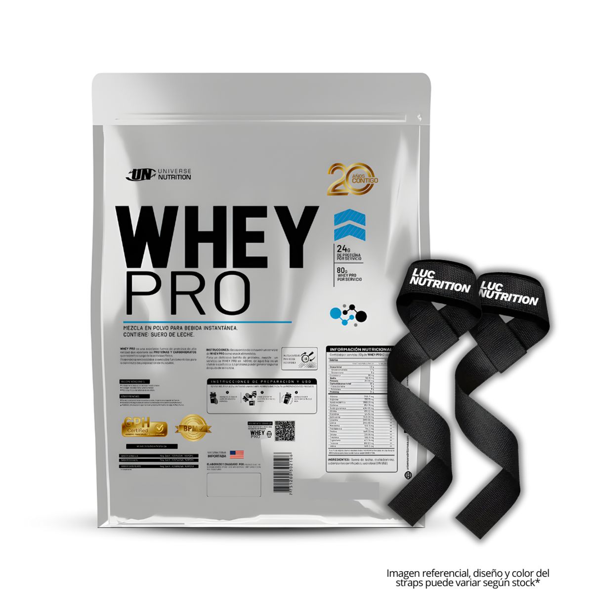 UNIVERSE NUTRITION - Whey Pro 5 kg Proteina Whey - Chocolate + Straps