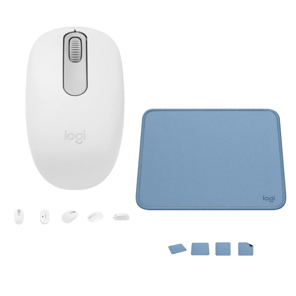 LOGITECH - KIT LOGITECH DE MOUSE M196 Y PAD MOUSE