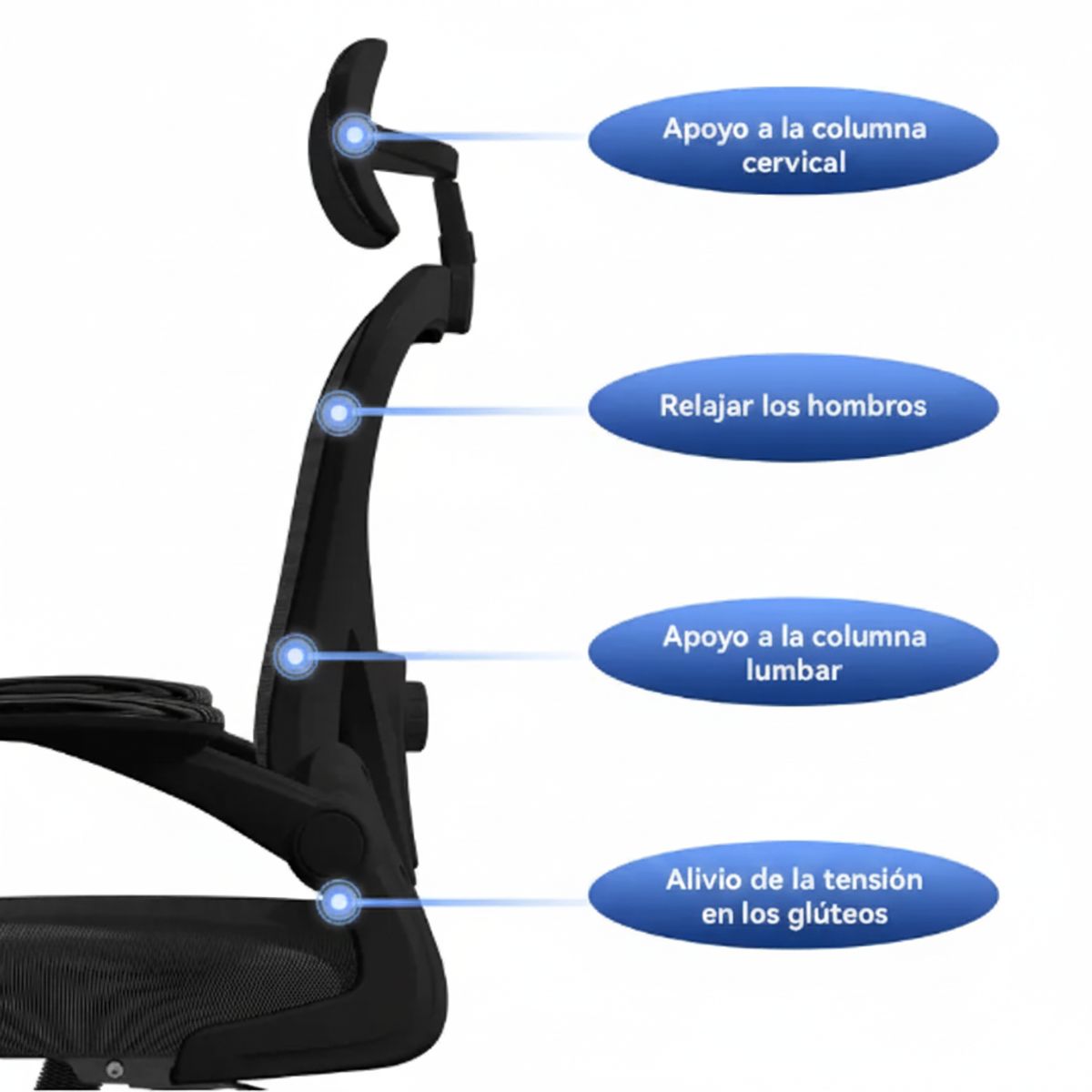 GENERICO - Silla Ergonomica Oficina Gamer Escritorio Ajustable Elegante