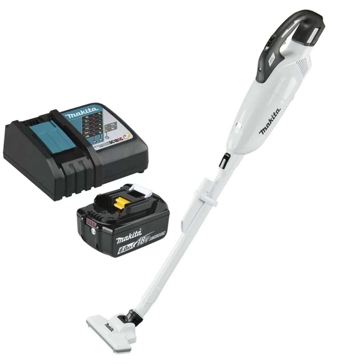 MAKITA - Aspiradora 18V LXT BL 730ml 1 Bat 6.0 Ah y Cag Makita DCL283FZW-6.0E