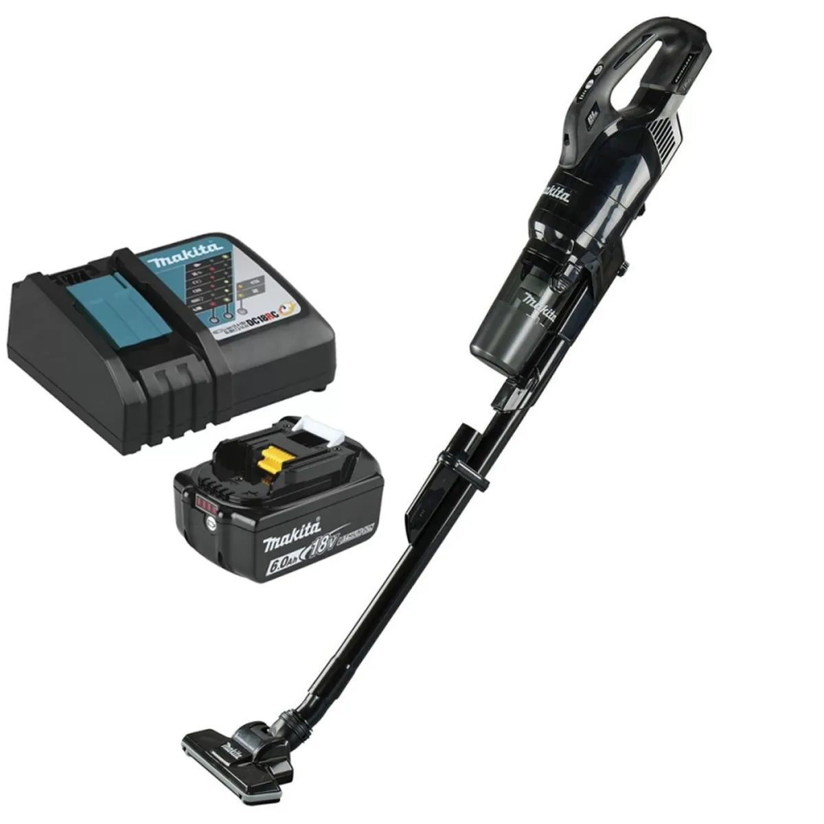 MAKITA - Aspiradora 18V LXT BL 250ml 1 Bat 6.0 Ah y Cag Makita DCL286FZB-6.0E