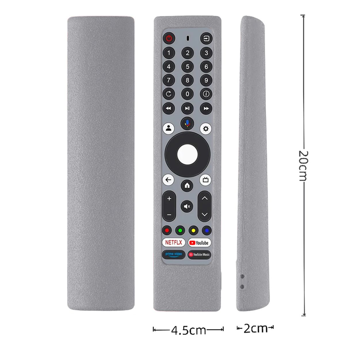 GENERICO - Fundas Protector para Control JVC RM-C3295  C3293 - Color Gris