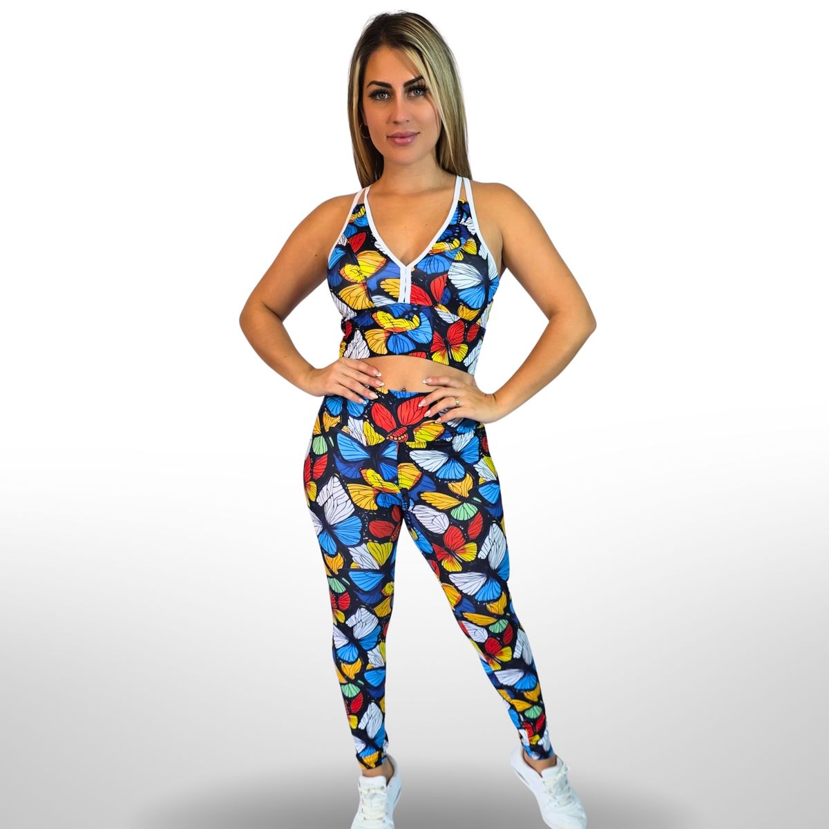 WAKE IT - Conjunto deportivo sublimado MARIPOSAS (Legging +  Top)
