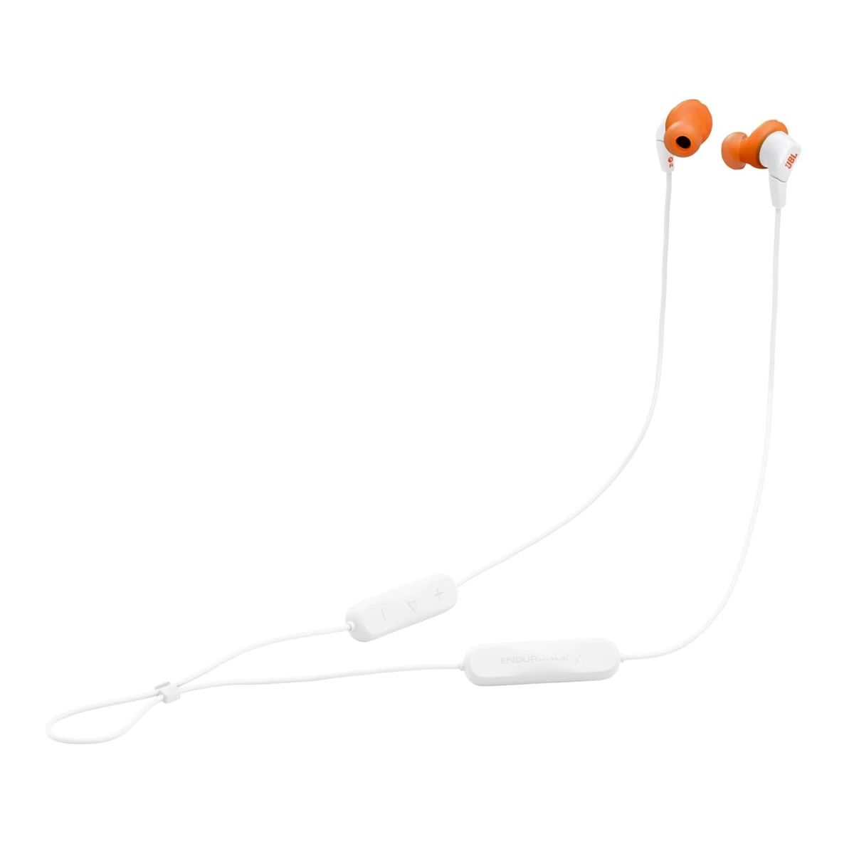 JBL - JBL - Audífono Endurance Run 3 Bluetooth IP65 - Blanco/Naranja