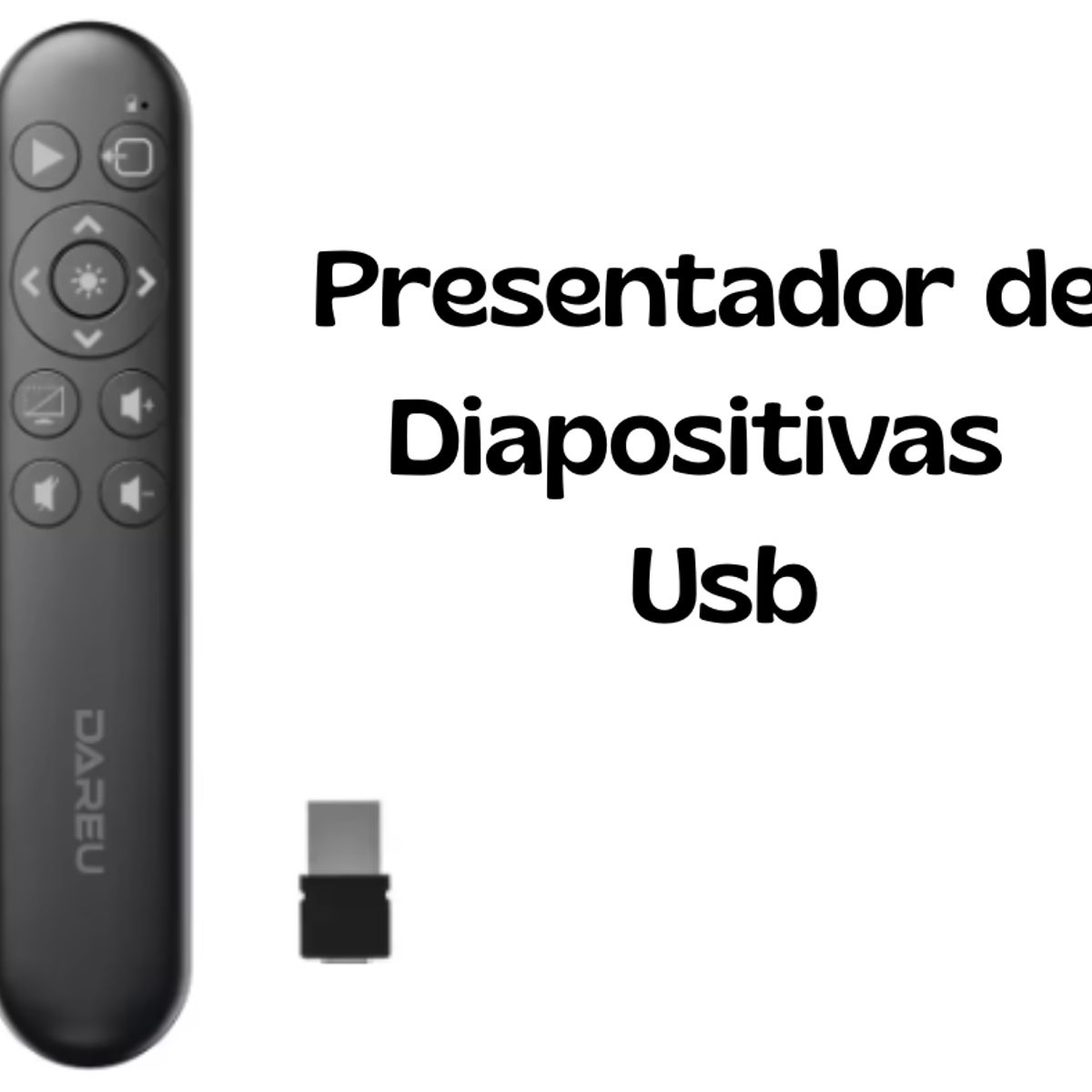 GENERICO - Puntero Presentador Diapositivas Láser Inalámbrico Wireless 2.4 Ghz