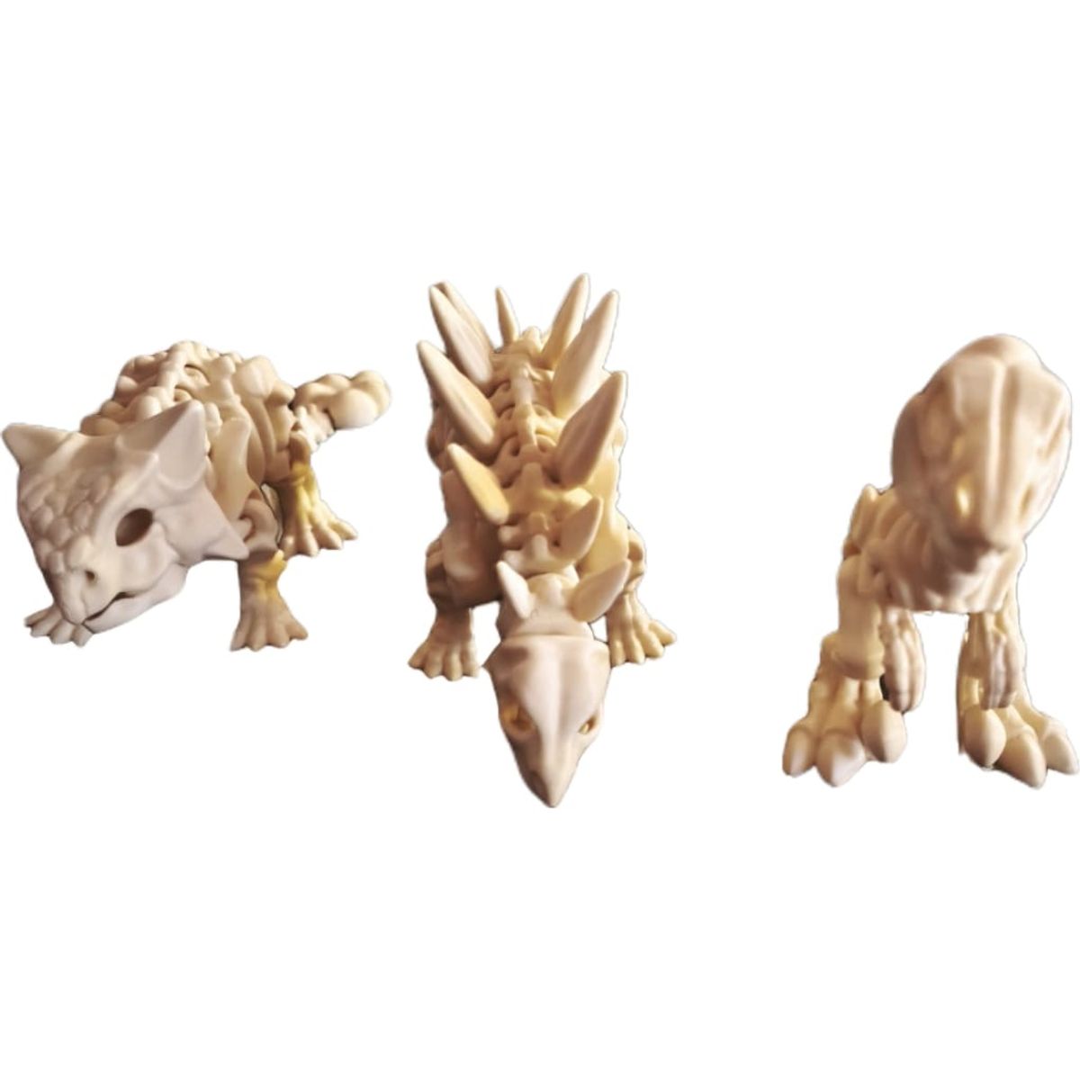 GENERICO - Esqueletos de Dinosaurios  Articulados  (pack de 6 Figuras Coleccionables)