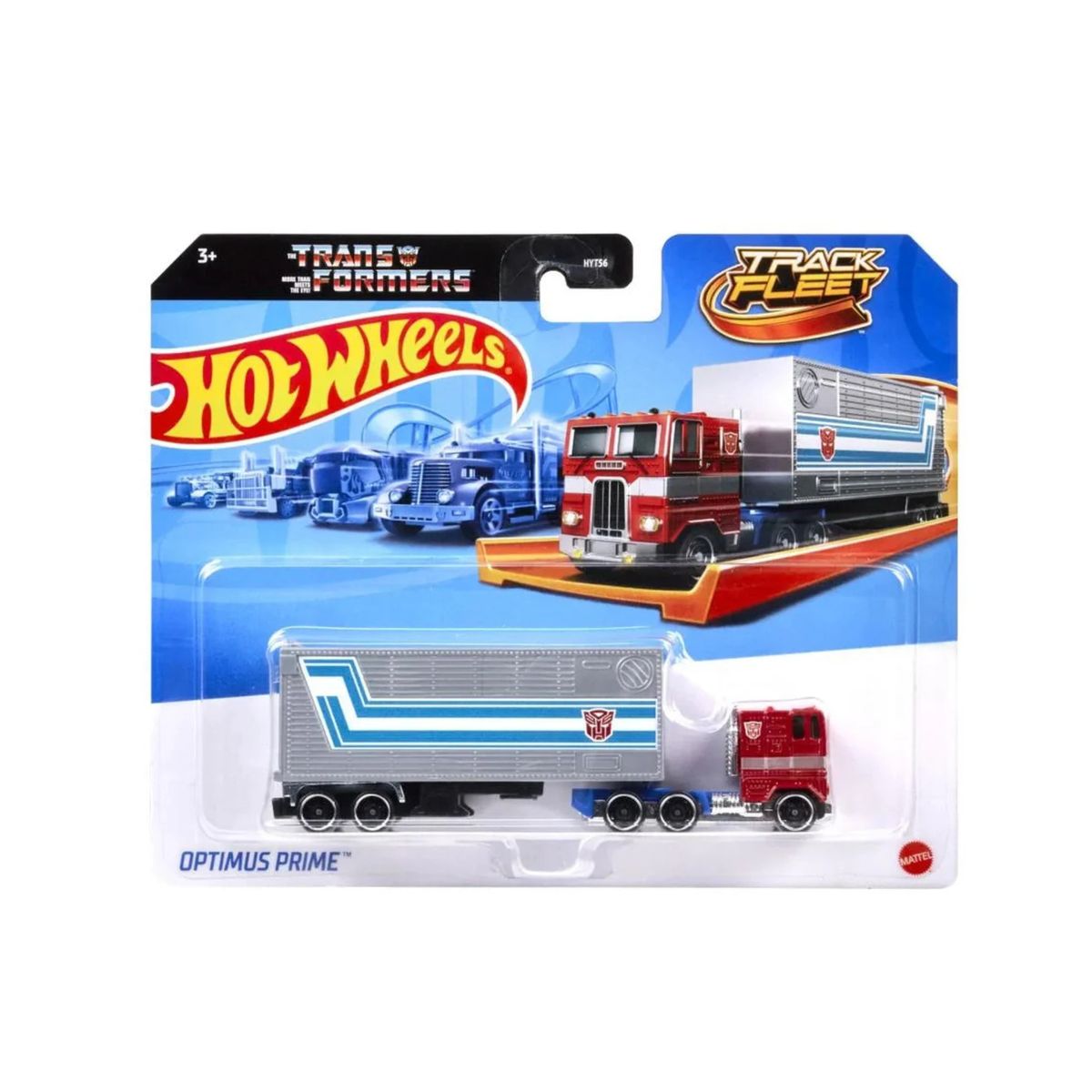 TRANSFORMERS - HOT WHEELS TRANSFORMES OPTIMUS PRIME TRACK FLEET