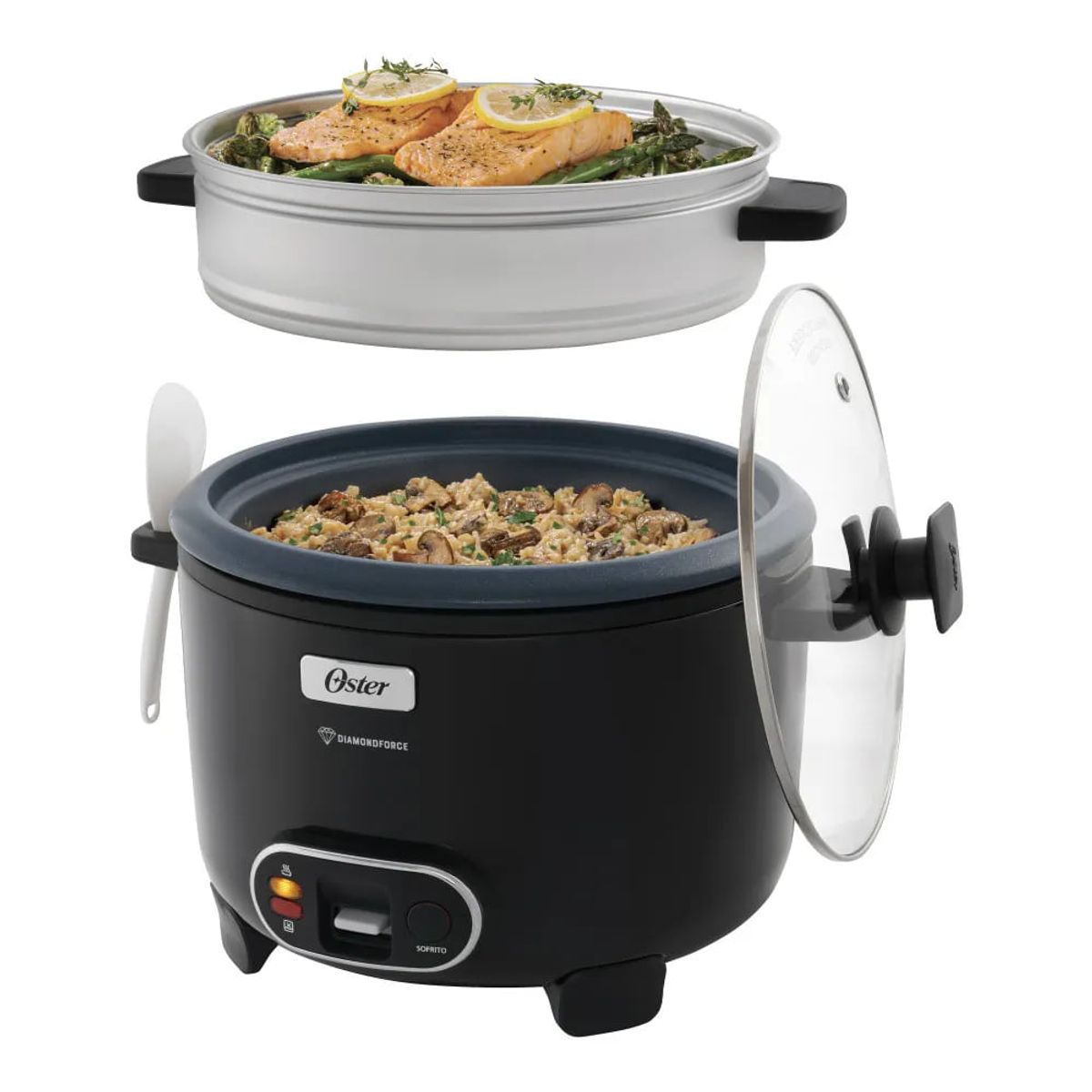 OSTER - Arrocera 3 en 1 De 15 Tazas Oster CKSTRC15DFSKE - GRIS