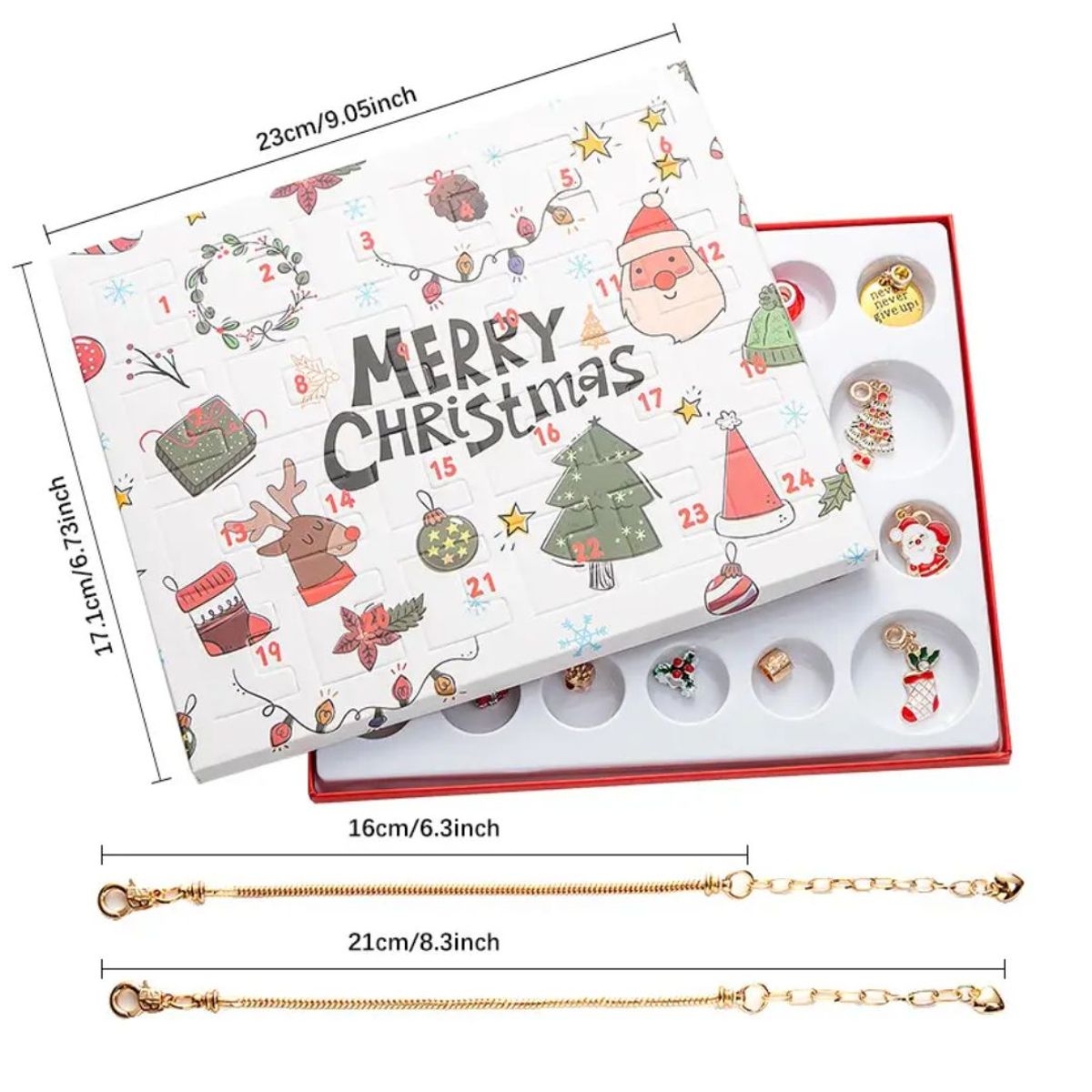 GENERICO - SET DE PULSERA CALENDARIO ADVIENTO