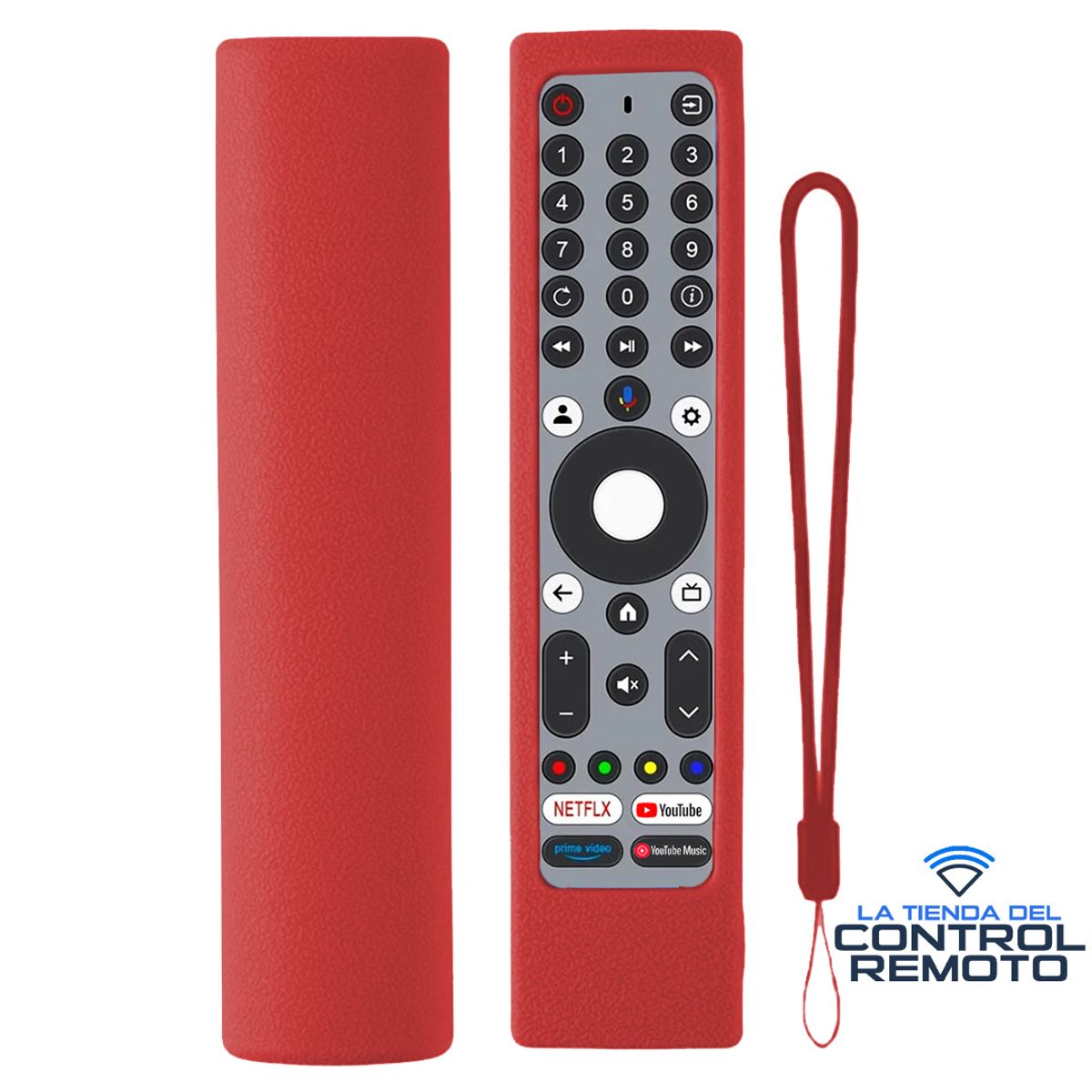 GENERICO - Fundas Protector para Control JVC RM-C3295  C3293 - Color Rojo
