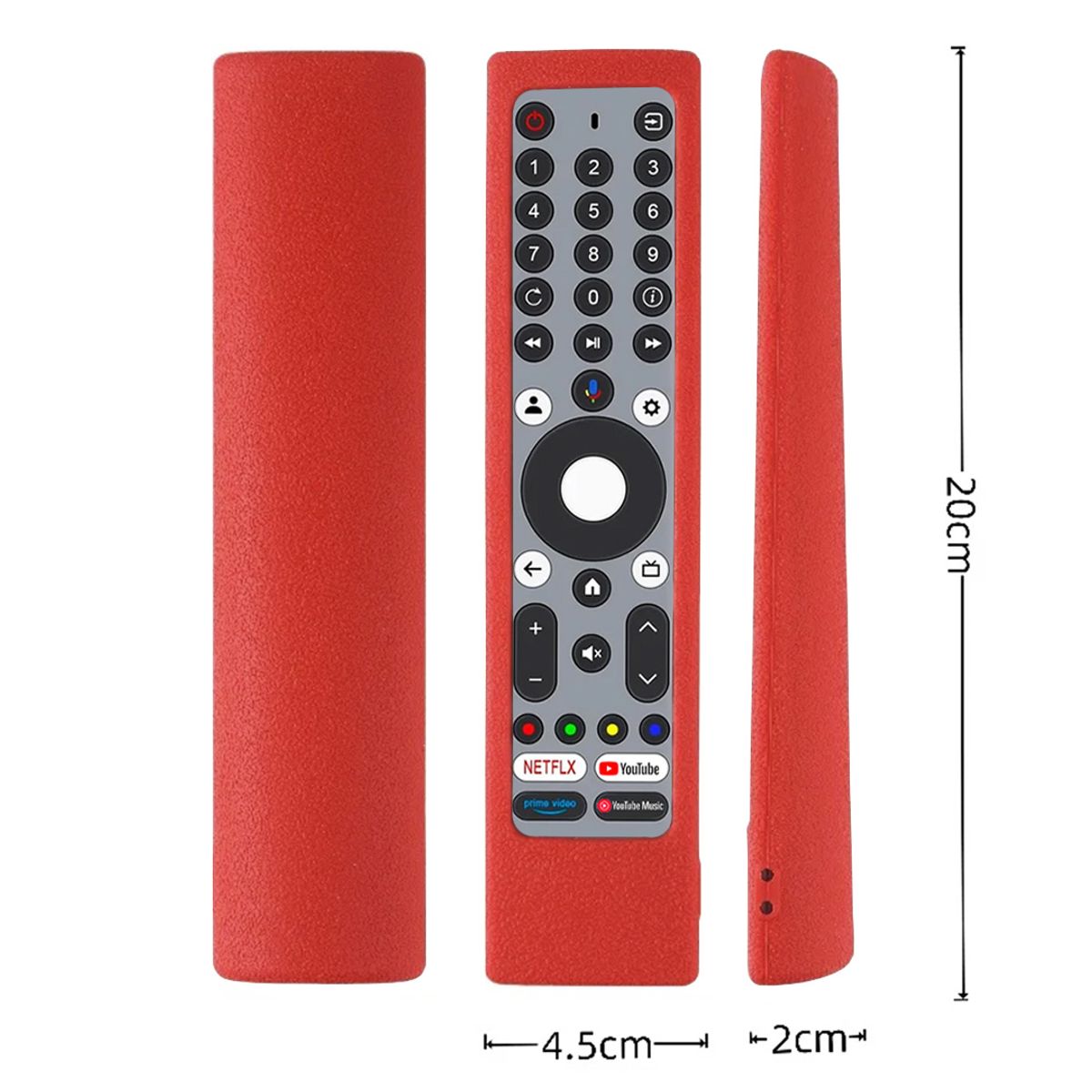 GENERICO - Fundas Protector para Control JVC RM-C3295  C3293 - Color Rojo