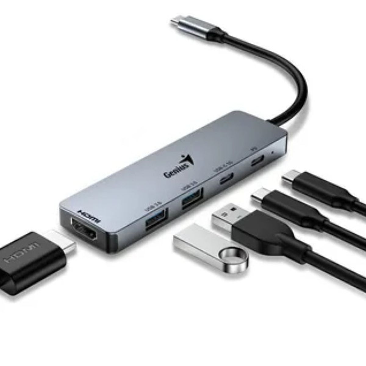 GENIUS - Hub USB-C Genius UH-500 5in1 HDMI - 3 pts USB 3.0 - USB