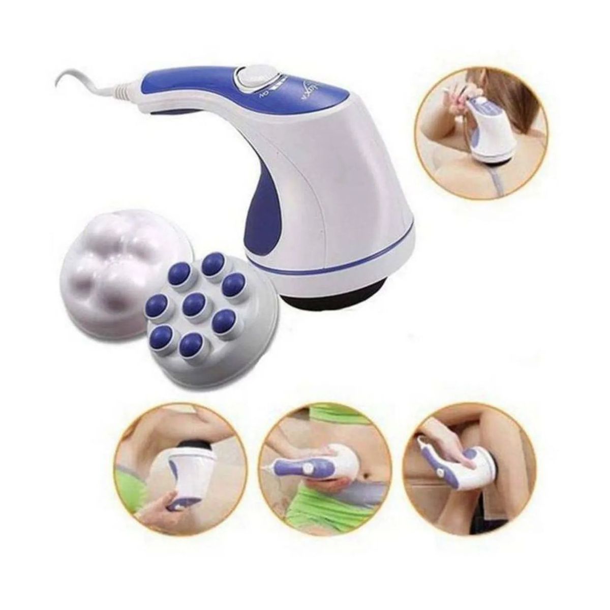 ROHS - MASAJEADOR RELAX TONE ELECTRICO CORPORAL MULTIFUNCIONAL 5 EN 1