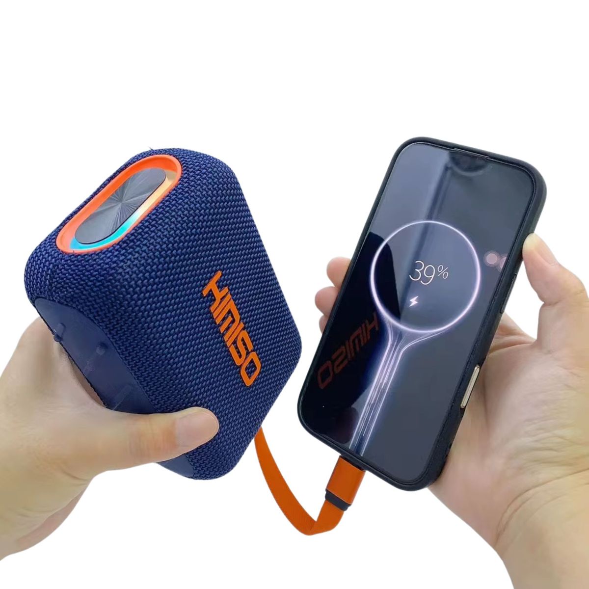 KMS - Parlante Inteligente AZUL inalámbrico portátil Banco de energía