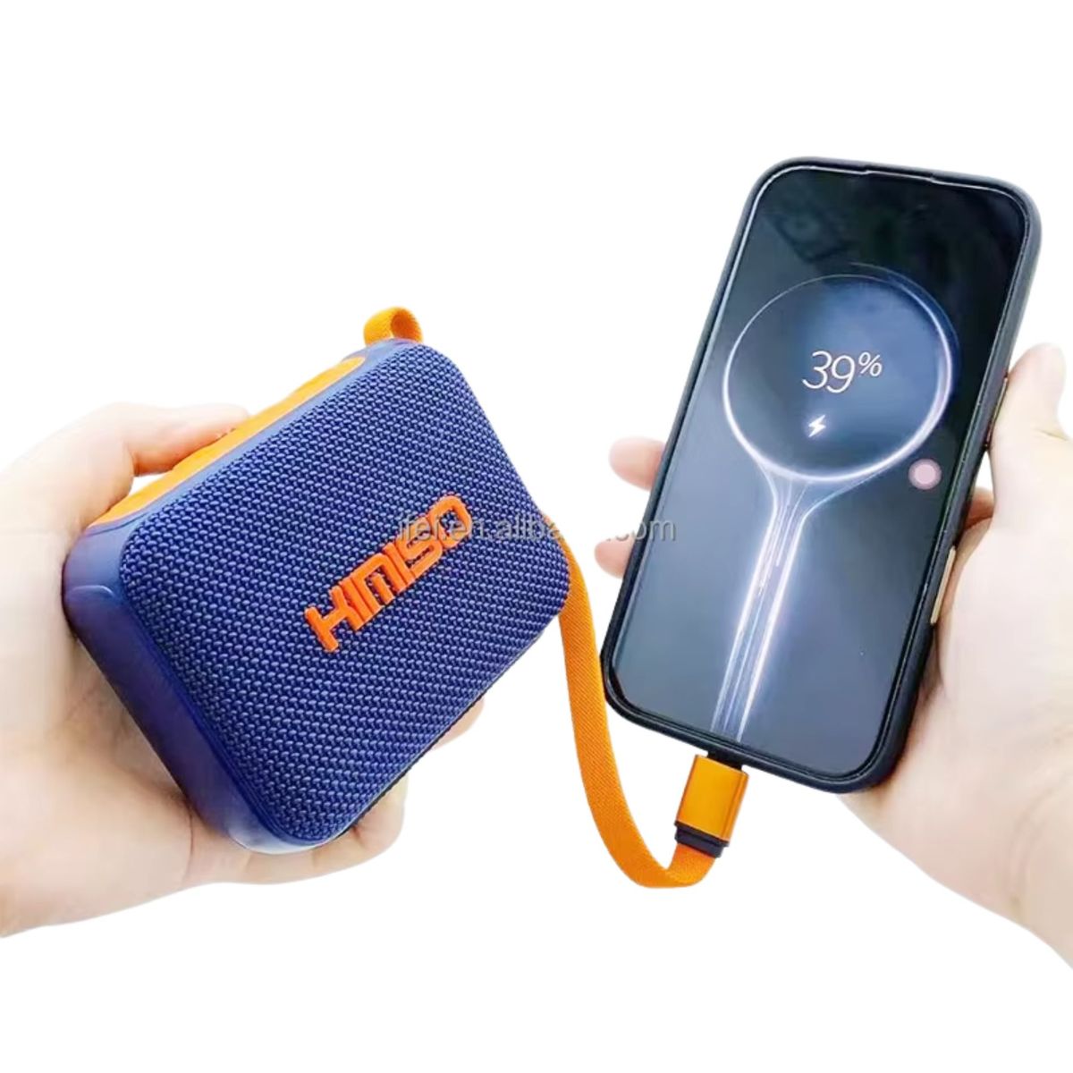 KMS - Parlante Inteligente AZUL inalámbrico portátil CON POWE BANK