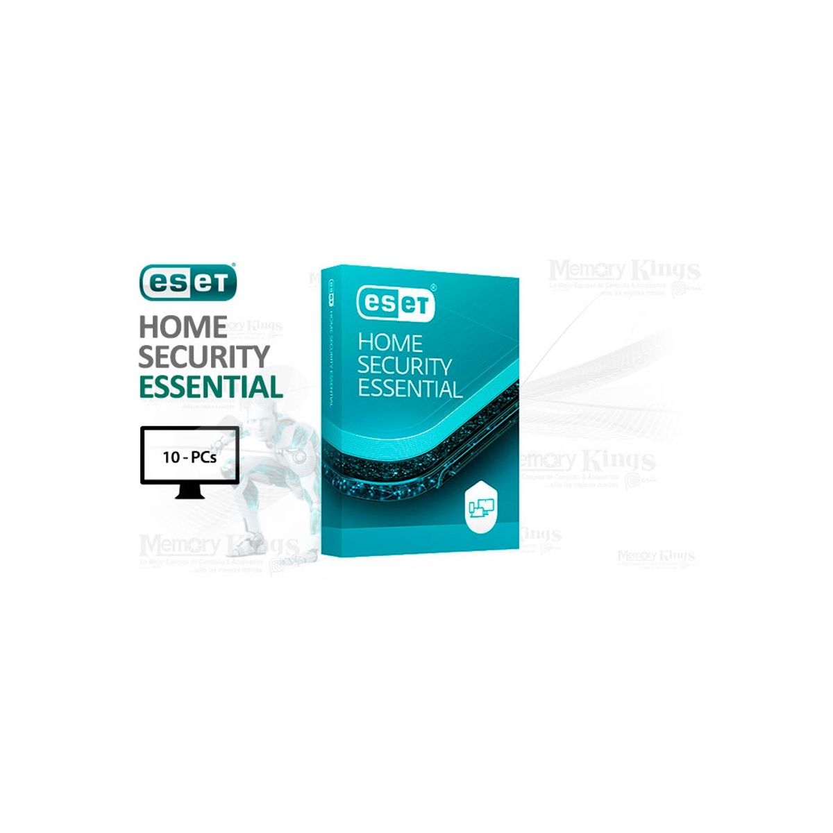 ESET - Eset Home Security Essential - Antivirus Para 10 Pcs, Protección Avanzada Y Fácil De Usar