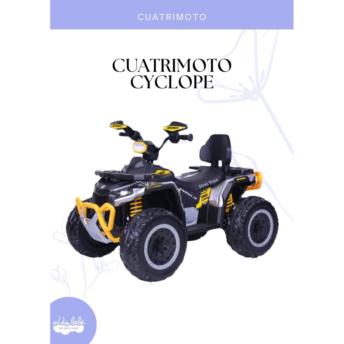 GENERICO - Cuatrimoto Cyclope Amarillo